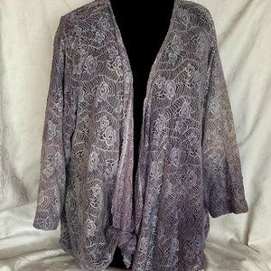 Lace jacket ecodyed with local berries